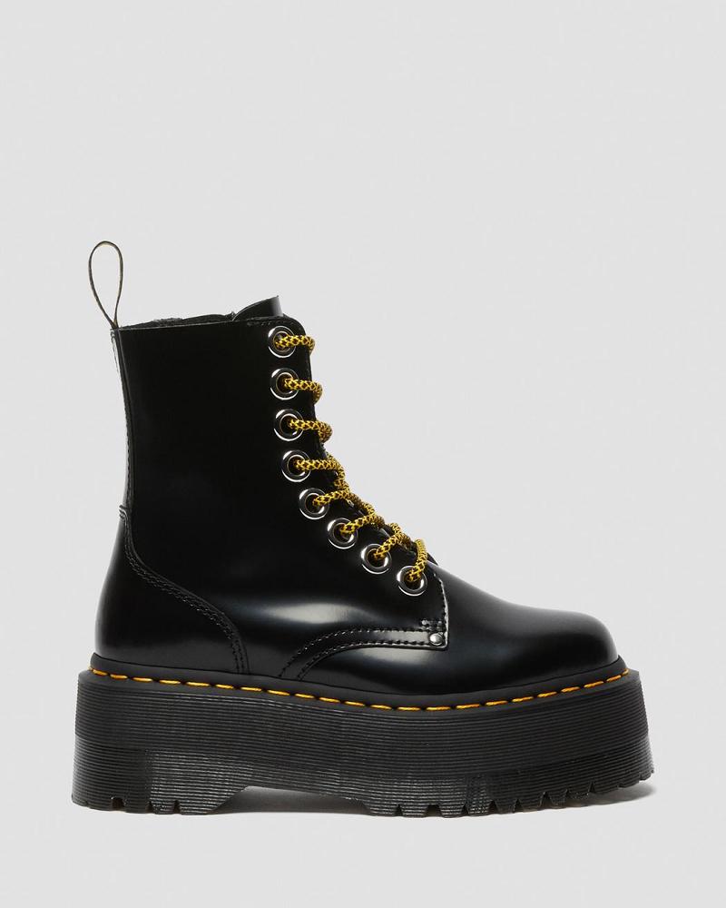 Dr Martens Jadon Max Platform Laarzen Dames Zwart | NL 541KOR